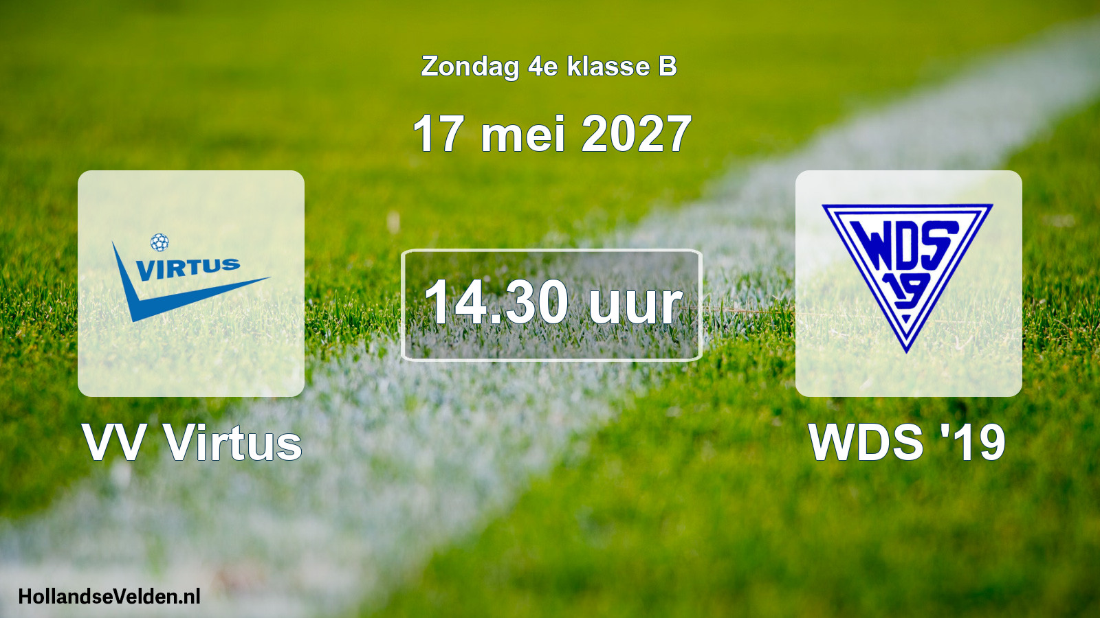 Geplande wedstrijd: VV Virtus - WDS '19 (17 mei 2027)