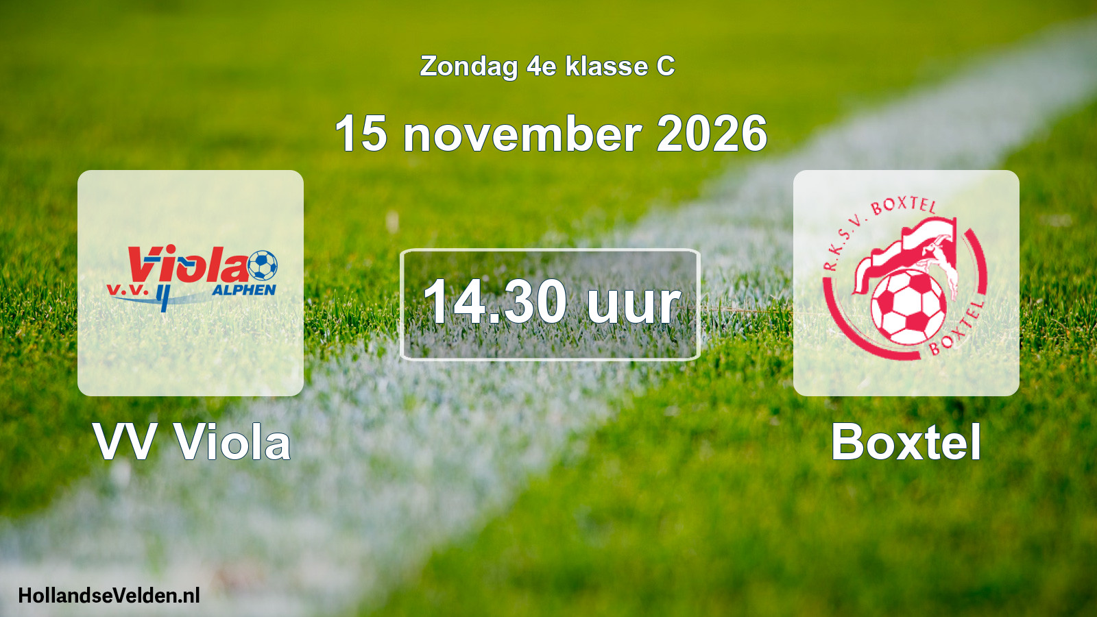 Scheduled Match: VV Viola - Boxtel (15 November 2026)