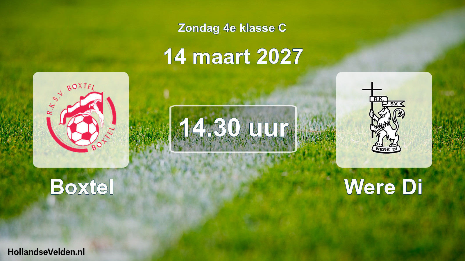 Geplande wedstrijd: Boxtel - Were Di (14 maart 2027)