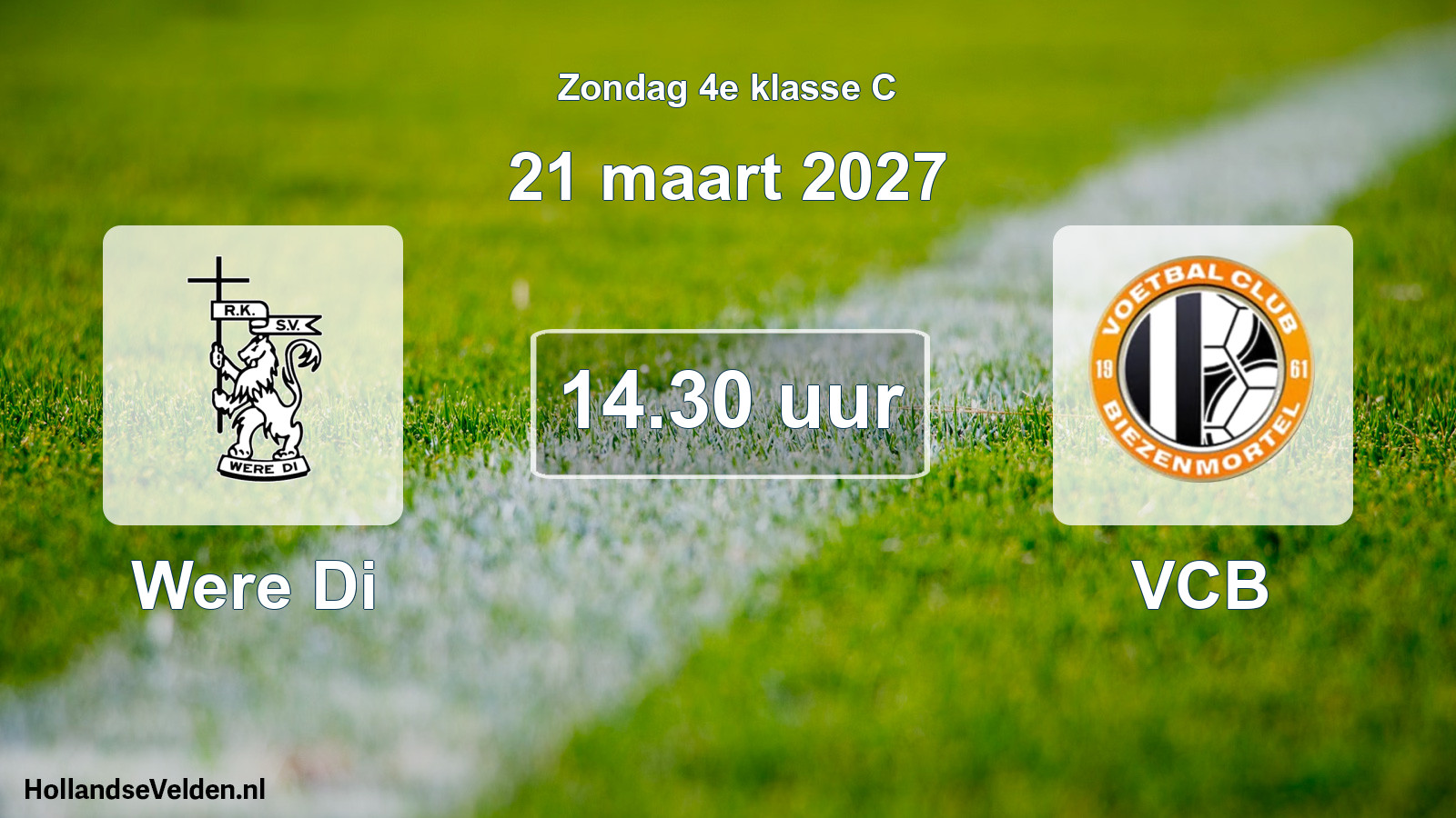 Geplande wedstrijd: Were Di - VCB (21 maart 2027)