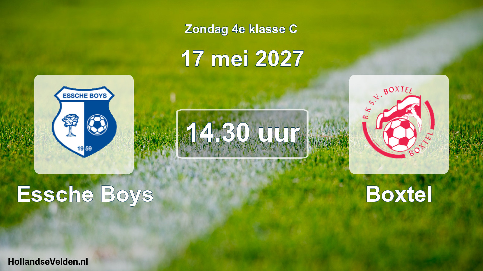Geplande wedstrijd: Essche Boys - Boxtel (17 mei 2027)