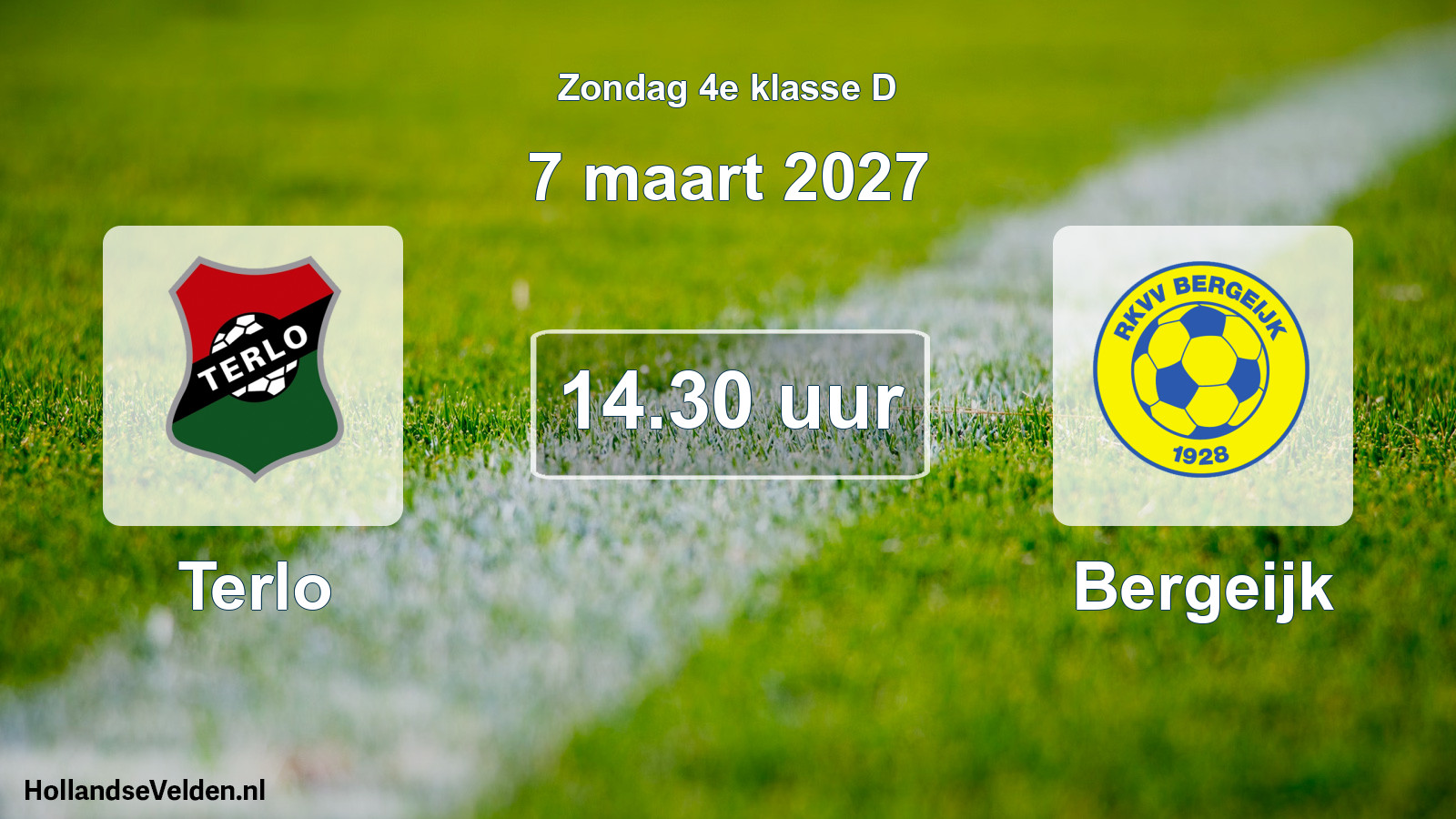 Geplande wedstrijd: Terlo - Bergeijk (7 maart 2027)