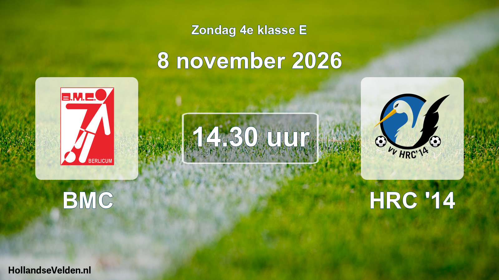 Scheduled Match: BMC - HRC '14 (8 November 2026)