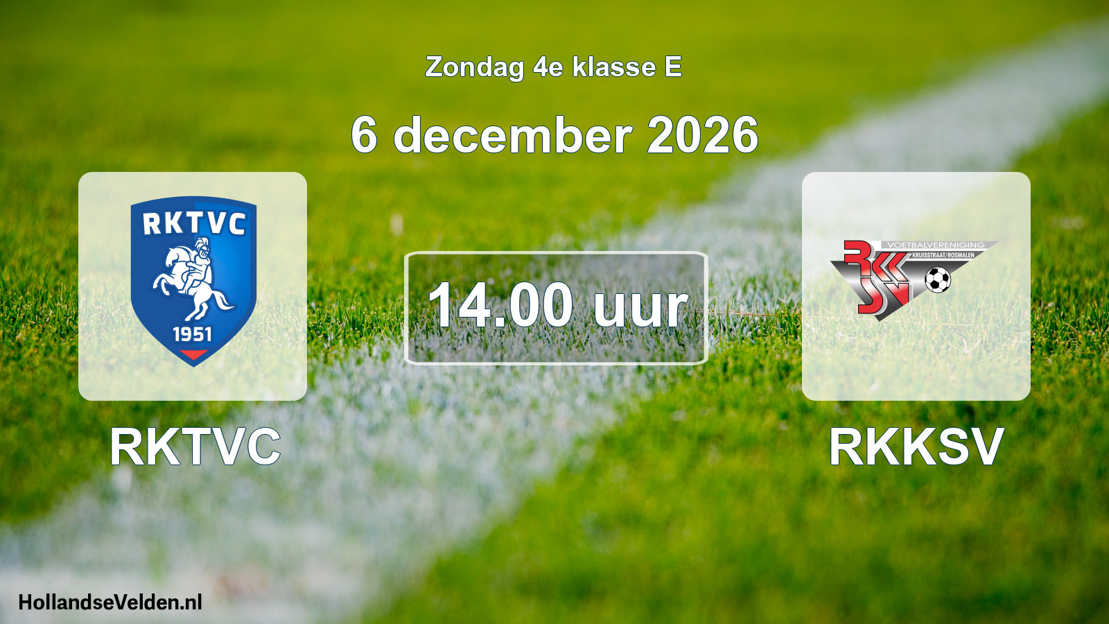 Geplande wedstrijd: RKTVC - RKKSV (6 december 2026)