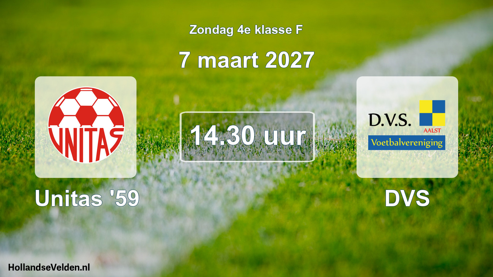Geplande wedstrijd: Unitas '59 - DVS (7 maart 2027)