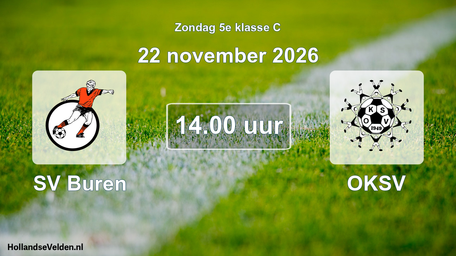 Geplande wedstrijd: SV Buren - OKSV (22 november 2026)