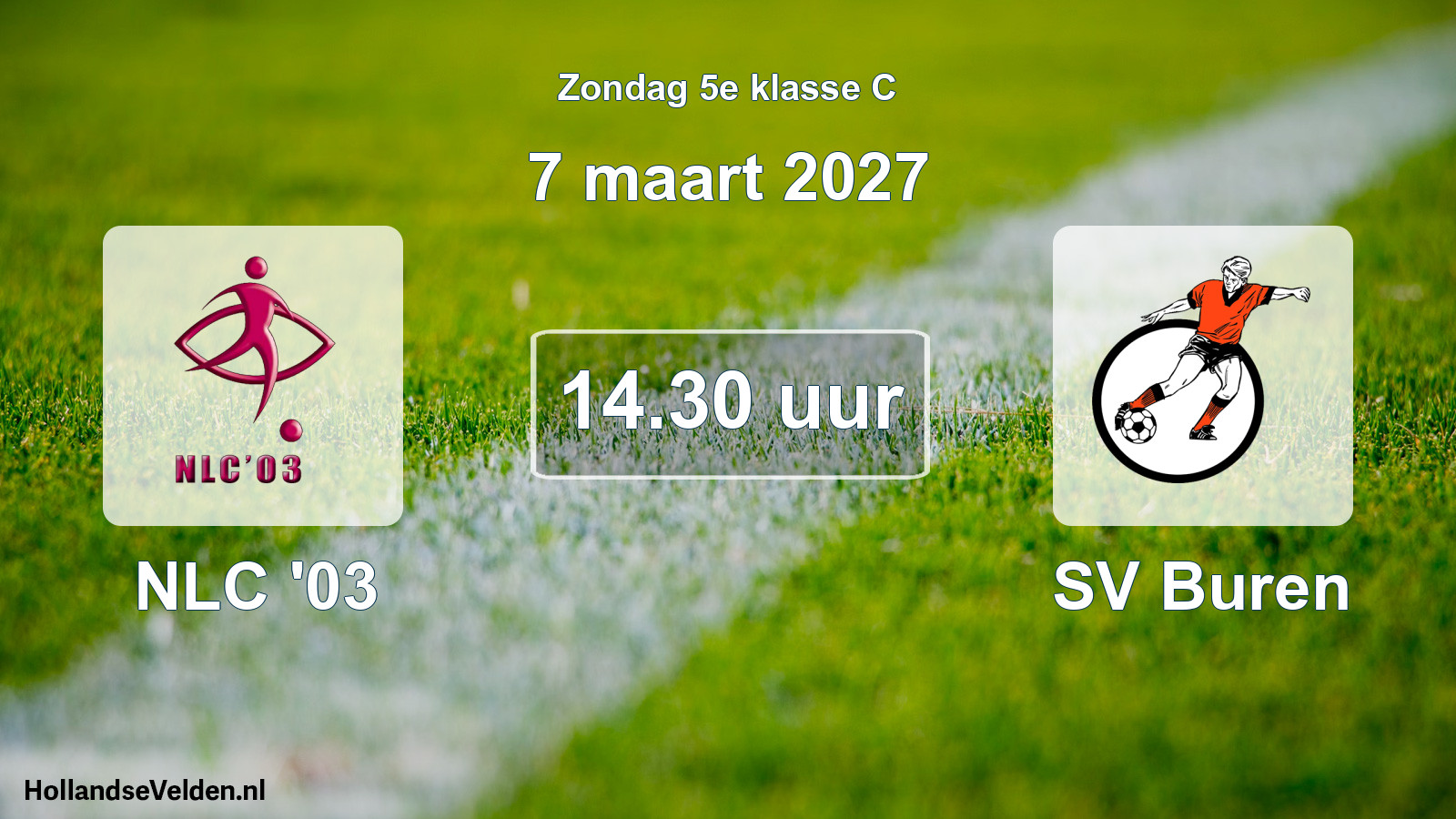 Geplande wedstrijd: NLC '03 - SV Buren (7 maart 2027)