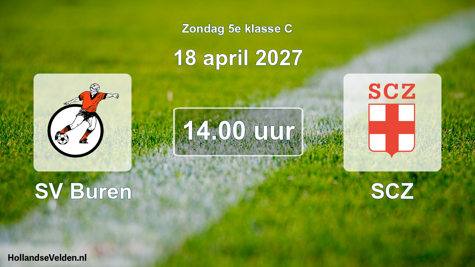 Scheduled Match: SV Buren - SCZ (18 April 2027)