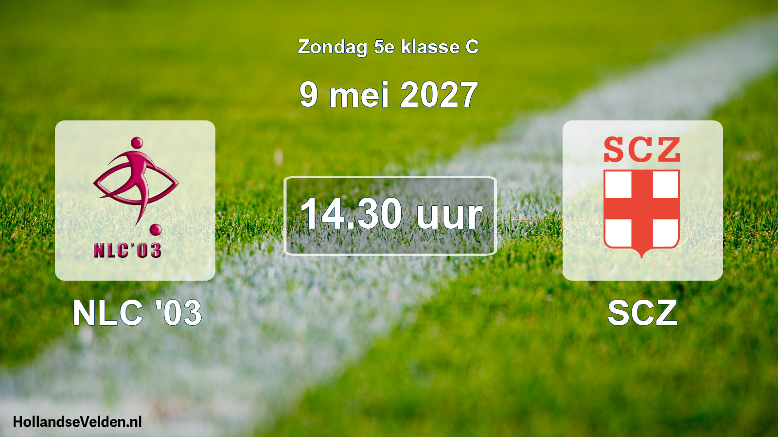 Geplande wedstrijd: NLC '03 - SCZ (9 mei 2027)