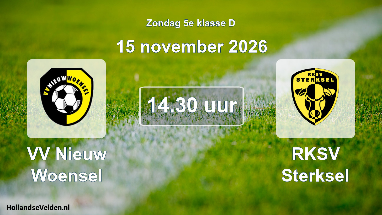 Geplande wedstrijd: VV Nieuw Woensel - RKSV Sterksel (15 november 2026)