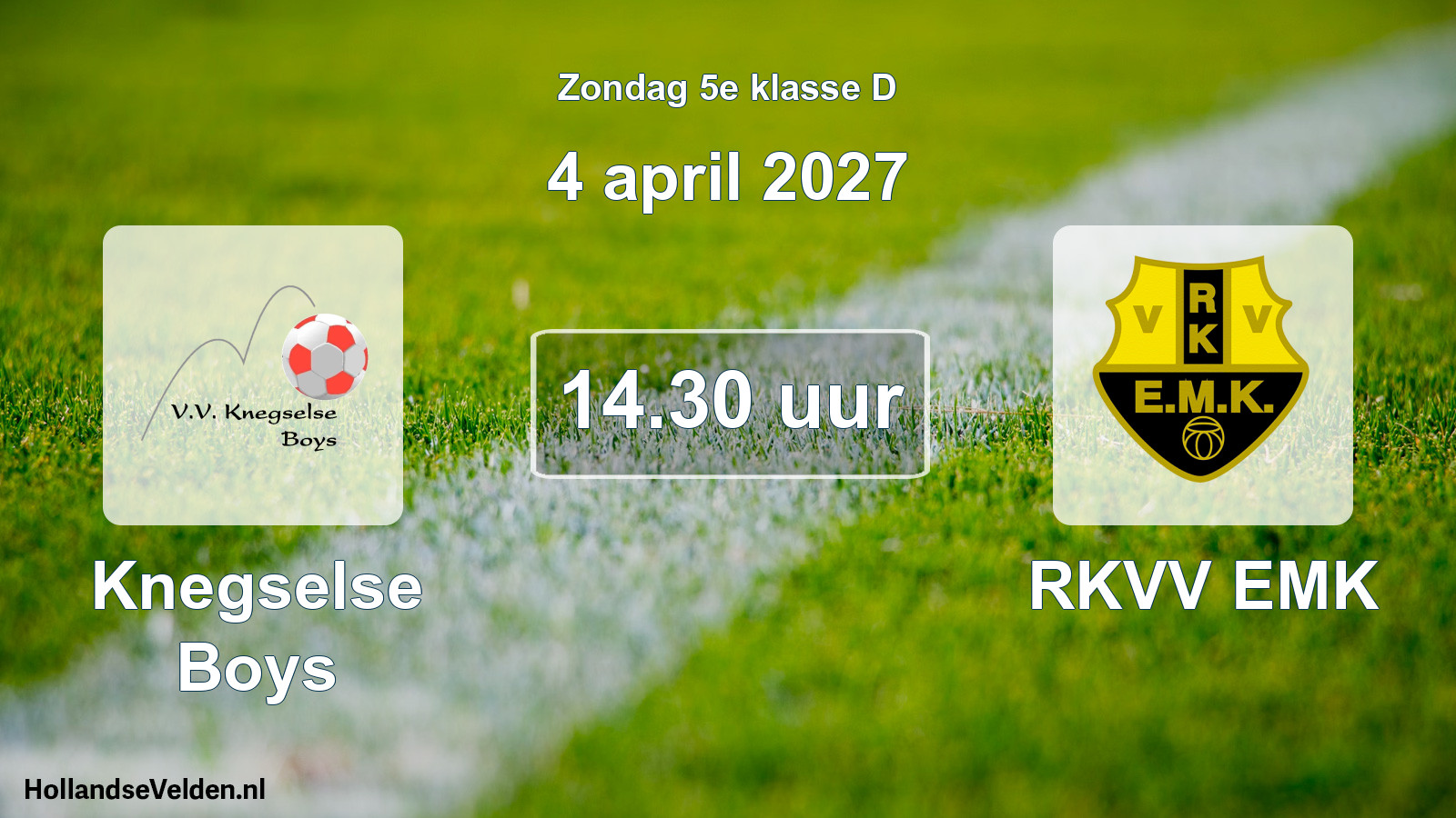 Geplande wedstrijd: Knegselse Boys - RKVV EMK (4 april 2027)