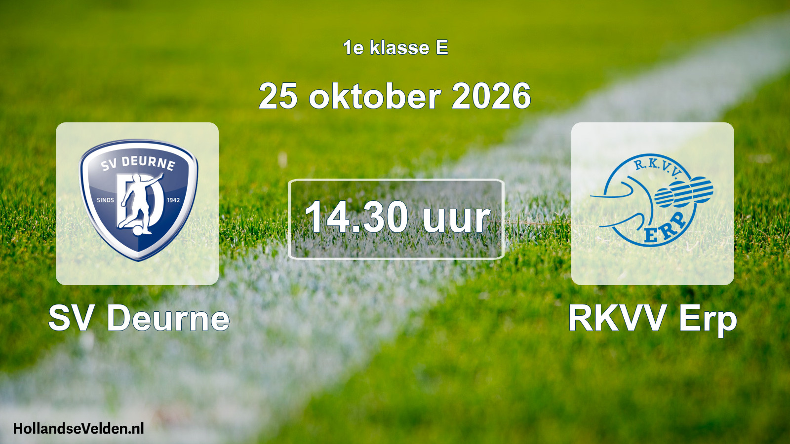 Scheduled Match: SV Deurne - RKVV Erp (25 October 2026)