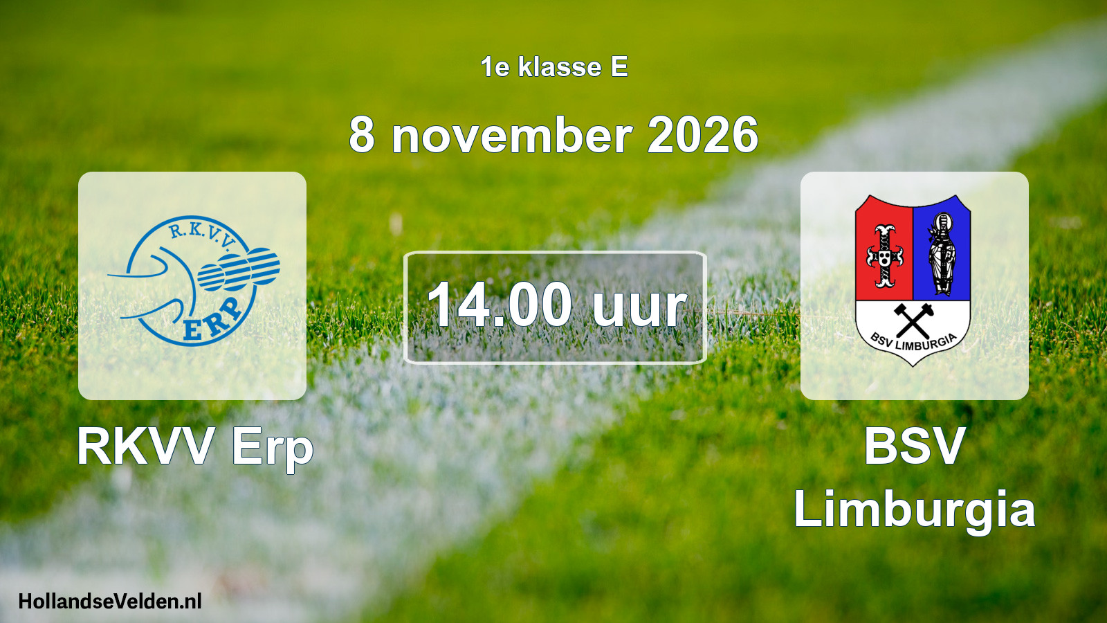 Geplande wedstrijd: RKVV Erp - BSV Limburgia (8 november 2026)