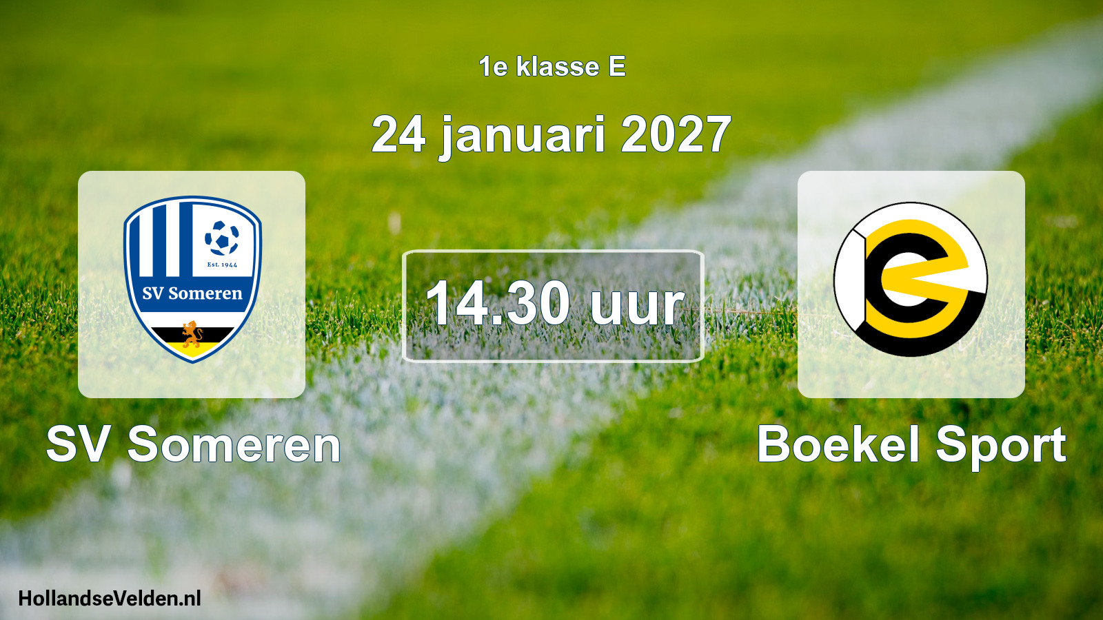 Geplande wedstrijd: SV Someren - Boekel Sport (24 januari 2027)