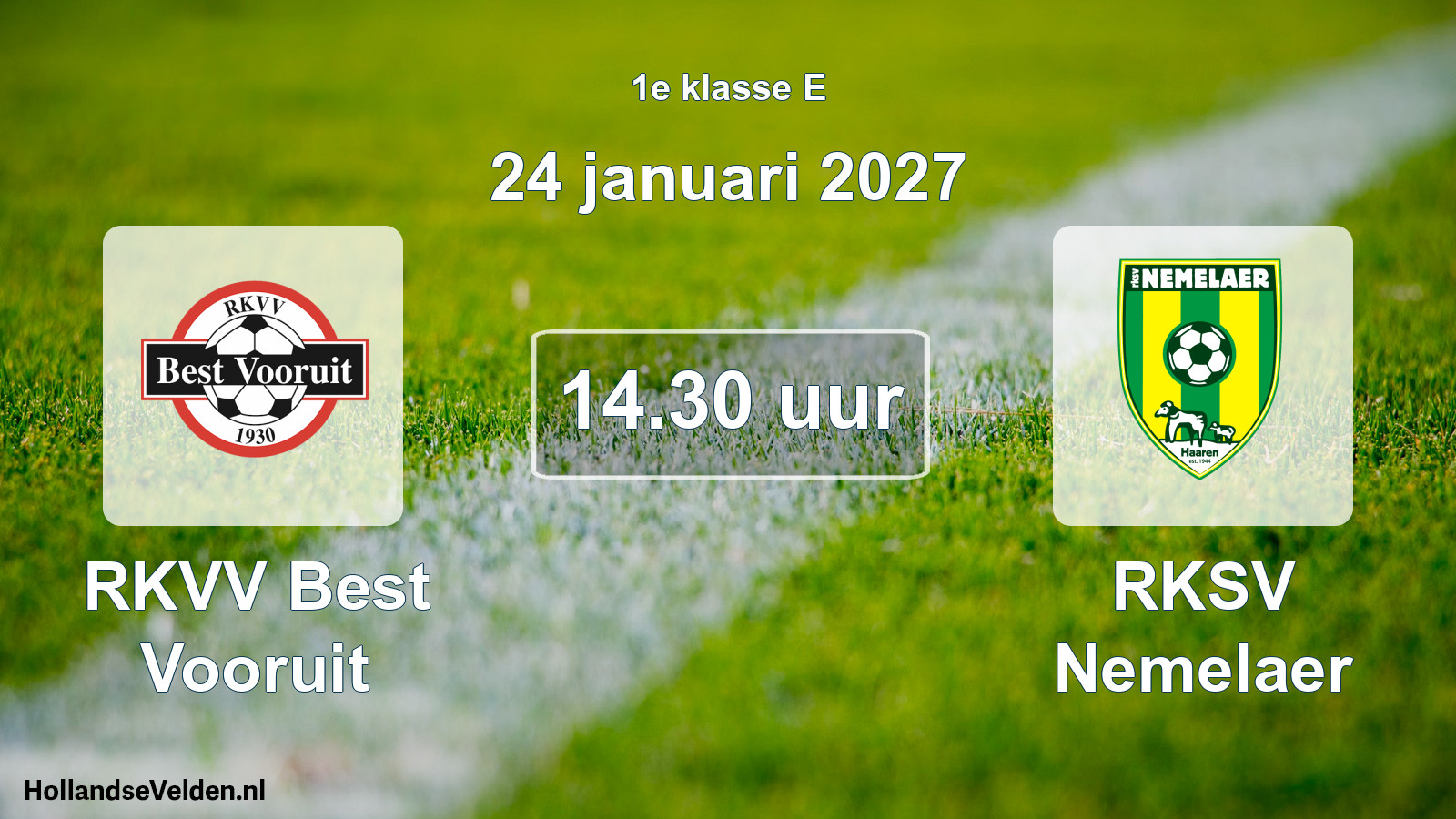 Geplande wedstrijd: RKVV Best Vooruit - RKSV Nemelaer (24 januari 2027)
