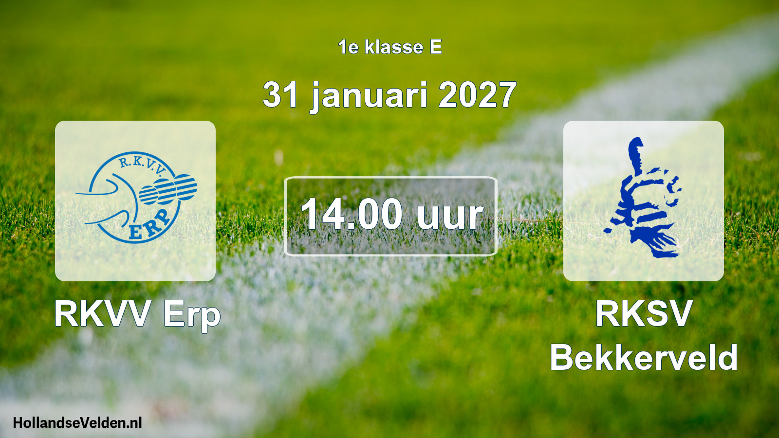 Geplande wedstrijd: RKVV Erp - RKSV Bekkerveld (31 januari 2027)