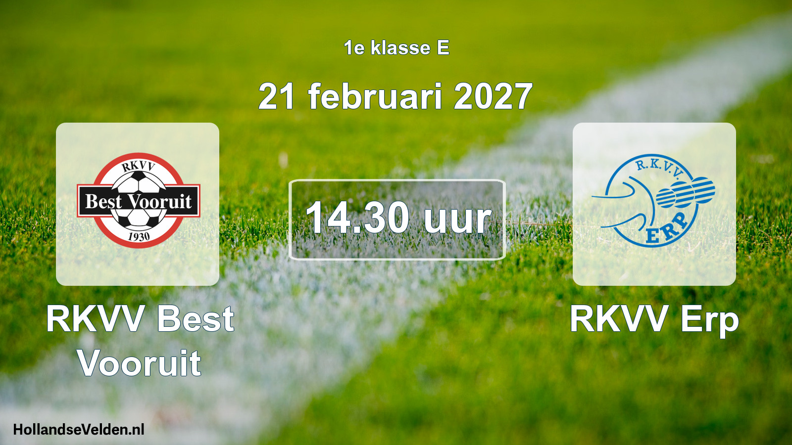Geplande wedstrijd: RKVV Best Vooruit - RKVV Erp (21 februari 2027)