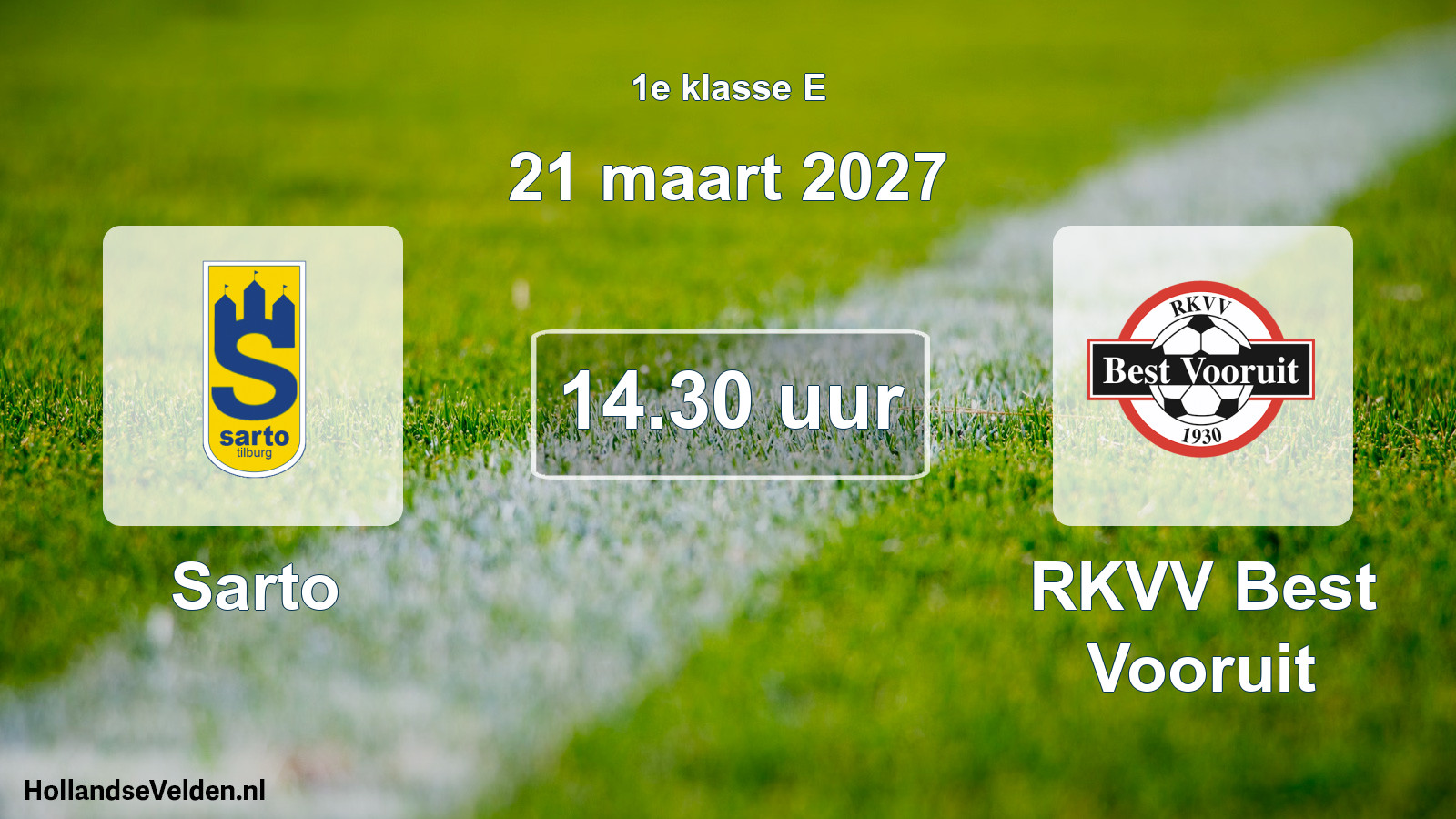 Geplande wedstrijd: Sarto - RKVV Best Vooruit (21 maart 2027)