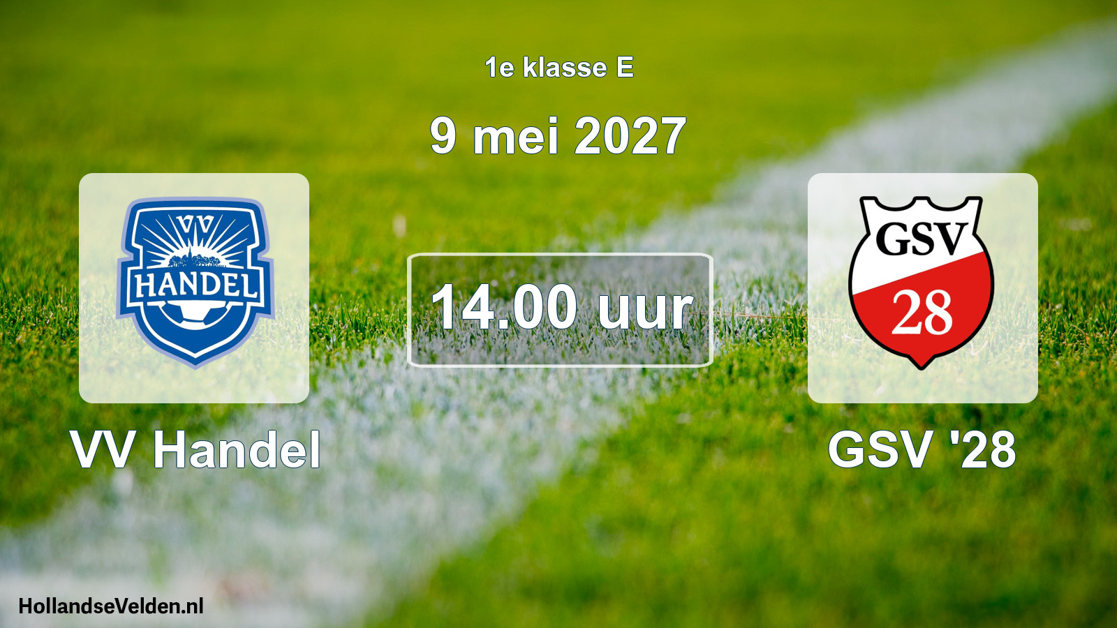 Geplande wedstrijd: VV Handel - GSV '28 (9 mei 2027)