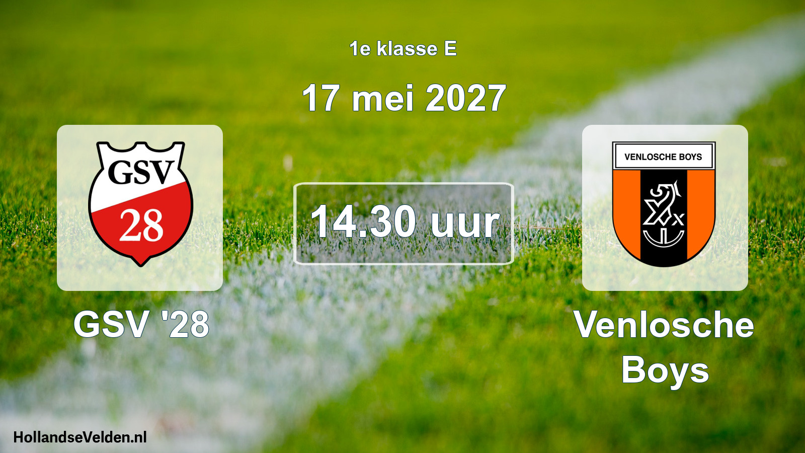 Scheduled Match: GSV '28 - Venlosche Boys (17 May 2027)