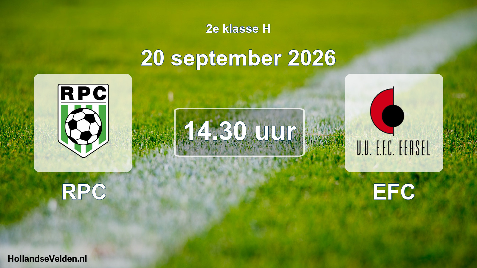 Geplande wedstrijd: RPC - EFC (20 september 2026)