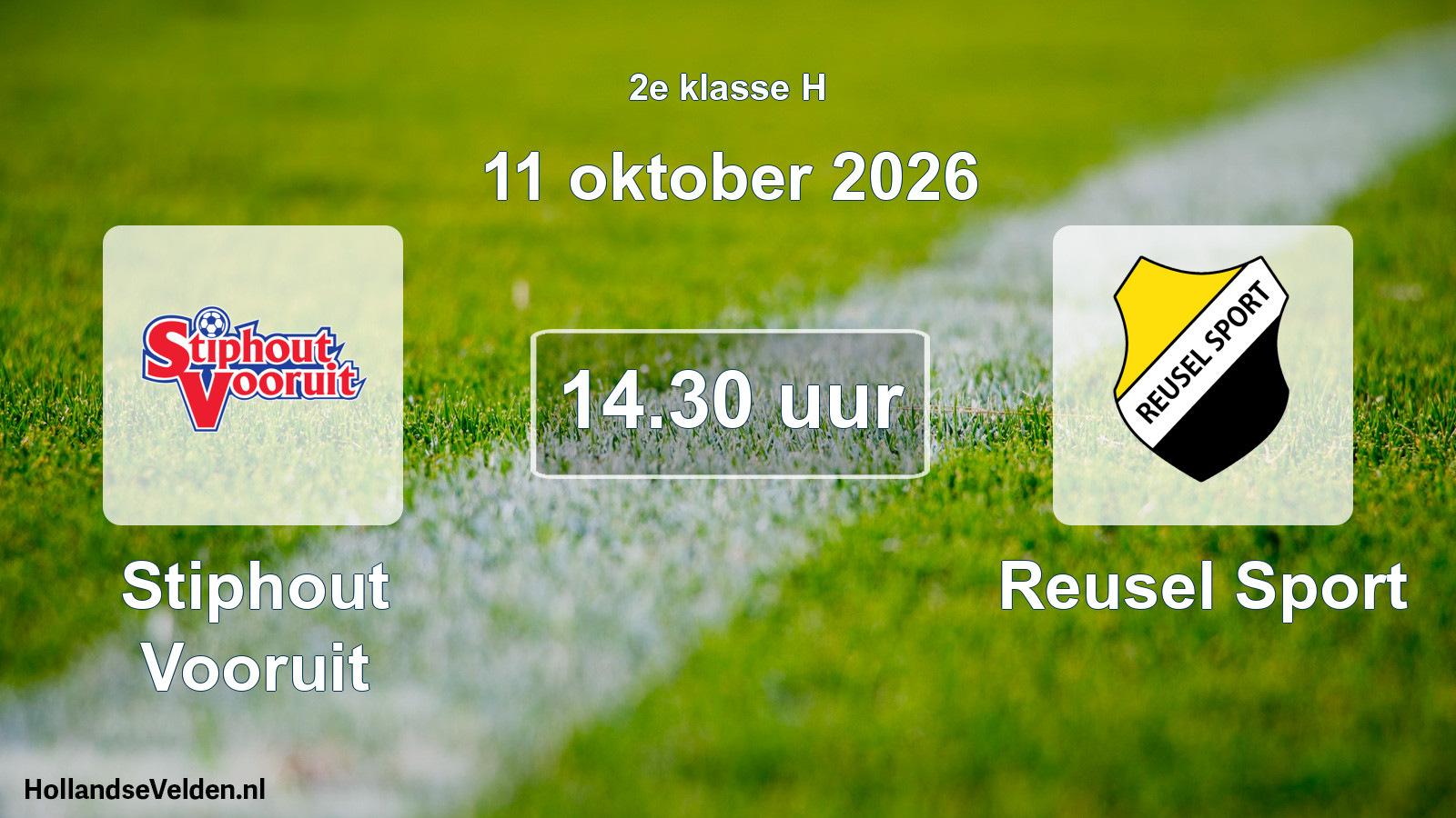 Scheduled Match: Stiphout Vooruit - Reusel Sport (11 October 2026)