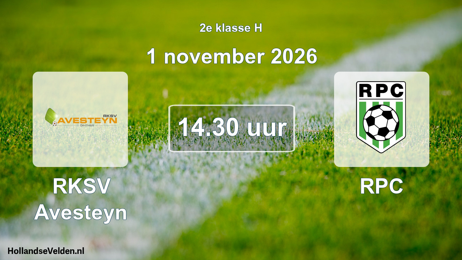 Geplande wedstrijd: RKSV Avesteyn - RPC (1 november 2026)