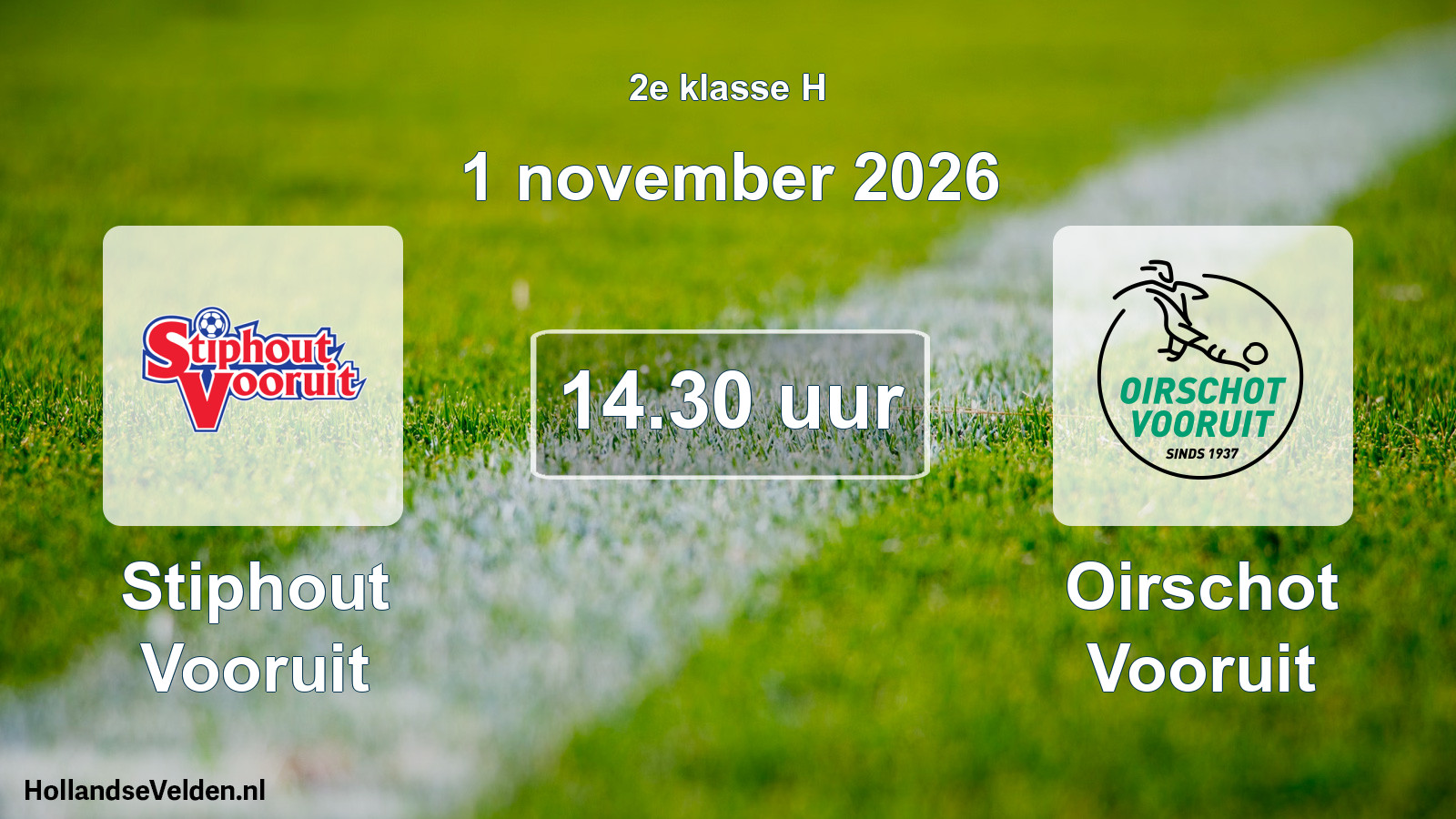 Geplande wedstrijd: Stiphout Vooruit - Oirschot Vooruit (1 november 2026)