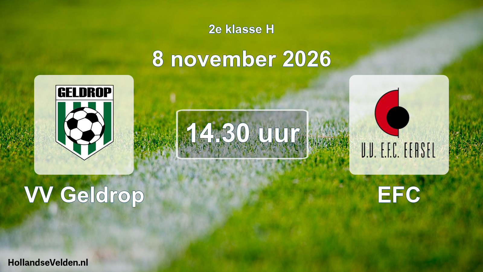 Geplande wedstrijd: VV Geldrop - EFC (8 november 2026)