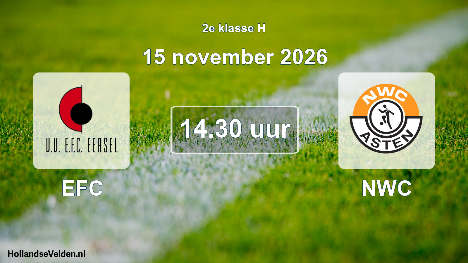 Geplande wedstrijd: EFC - NWC (15 november 2026)