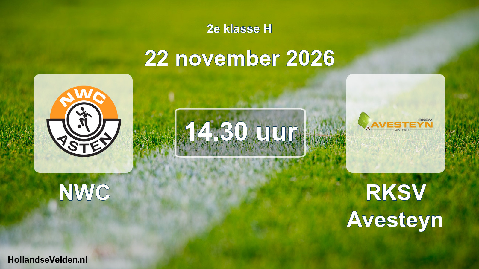 Geplande wedstrijd: NWC - RKSV Avesteyn (22 november 2026)