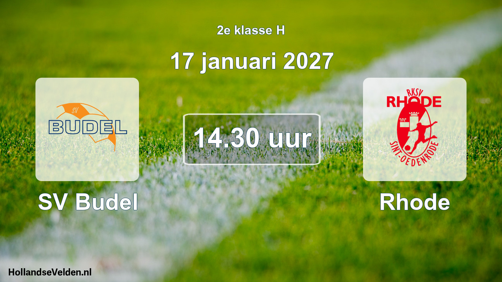Scheduled Match: SV Budel - Rhode (17 January 2027)