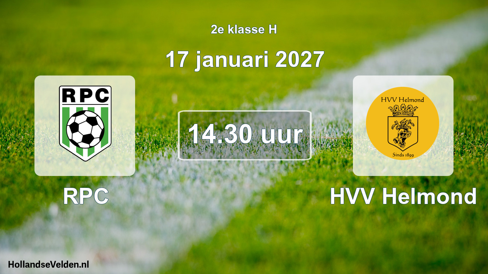 Geplande wedstrijd: RPC - HVV Helmond (17 januari 2027)