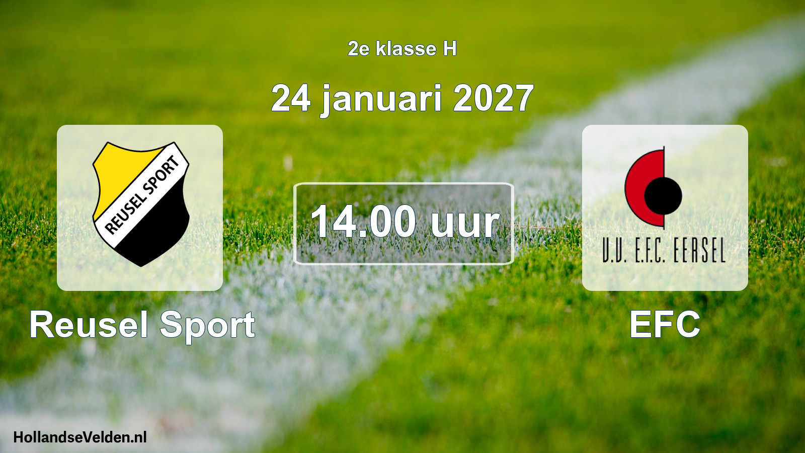 Geplande wedstrijd: Reusel Sport - EFC (24 januari 2027)