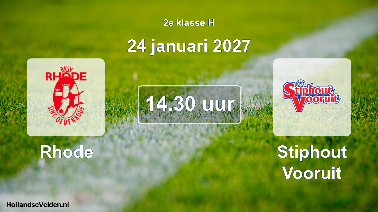 Geplande wedstrijd: Rhode - Stiphout Vooruit (24 januari 2027)