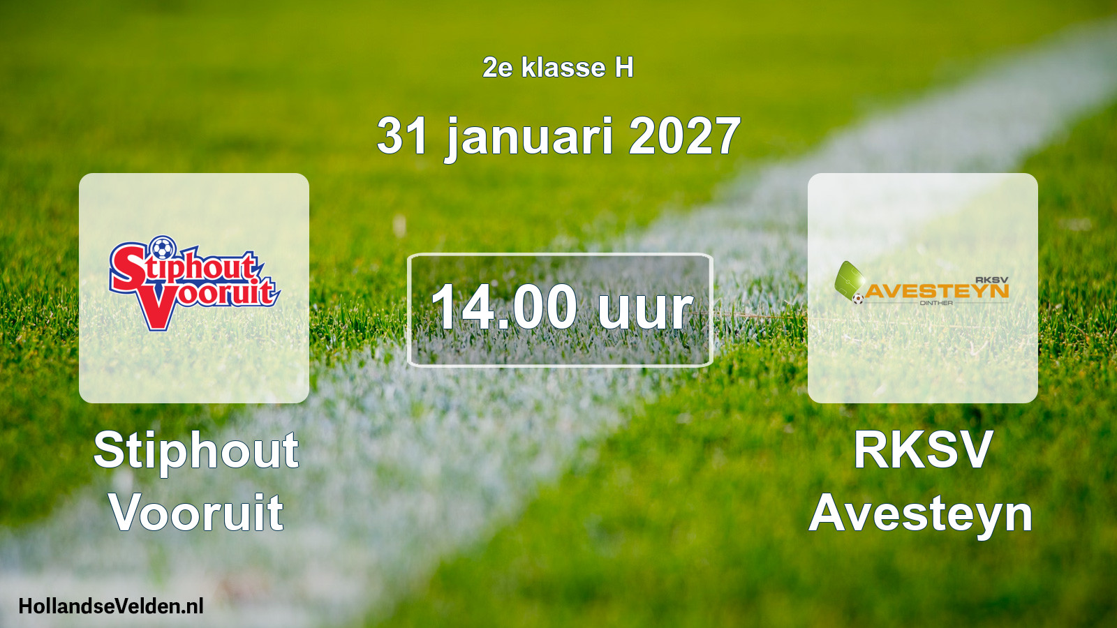 Geplande wedstrijd: Stiphout Vooruit - RKSV Avesteyn (31 januari 2027)
