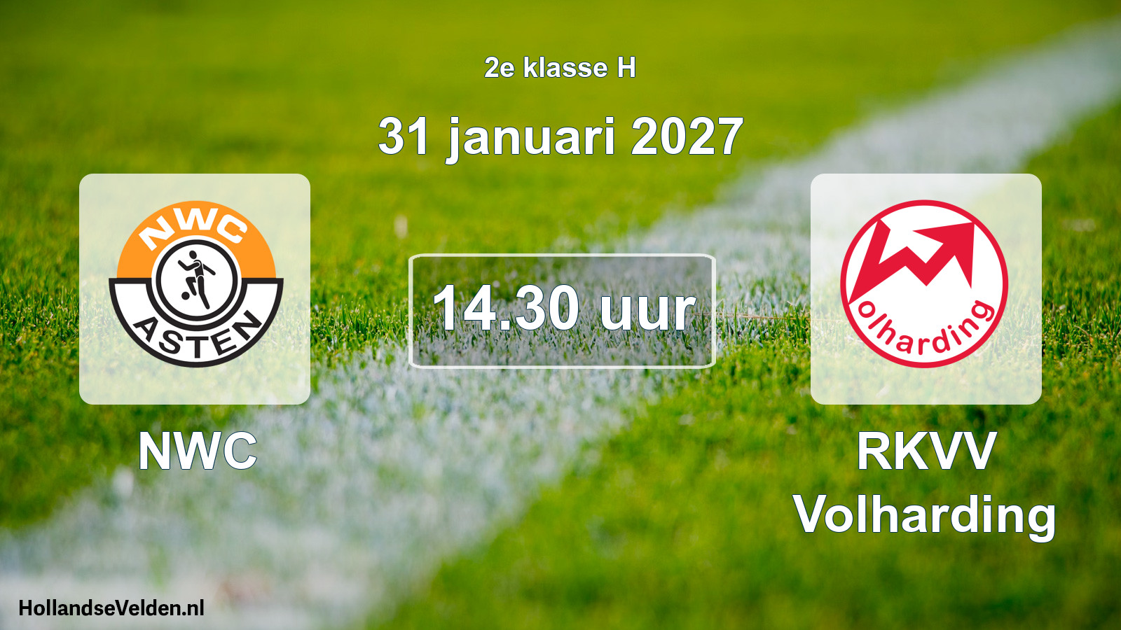 Scheduled Match: NWC - RKVV Volharding (31 January 2027)