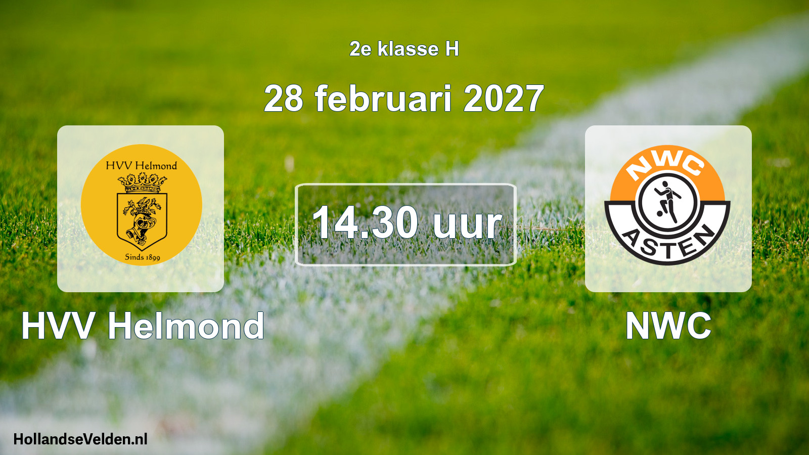 Geplande wedstrijd: HVV Helmond - NWC (28 februari 2027)