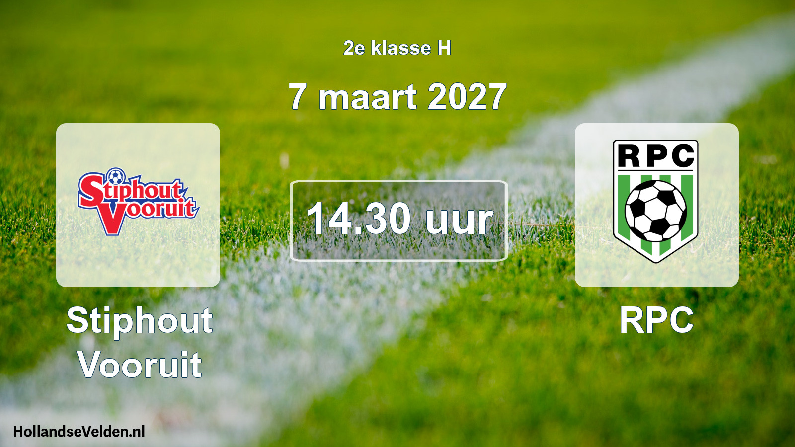 Geplande wedstrijd: Stiphout Vooruit - RPC (7 maart 2027)