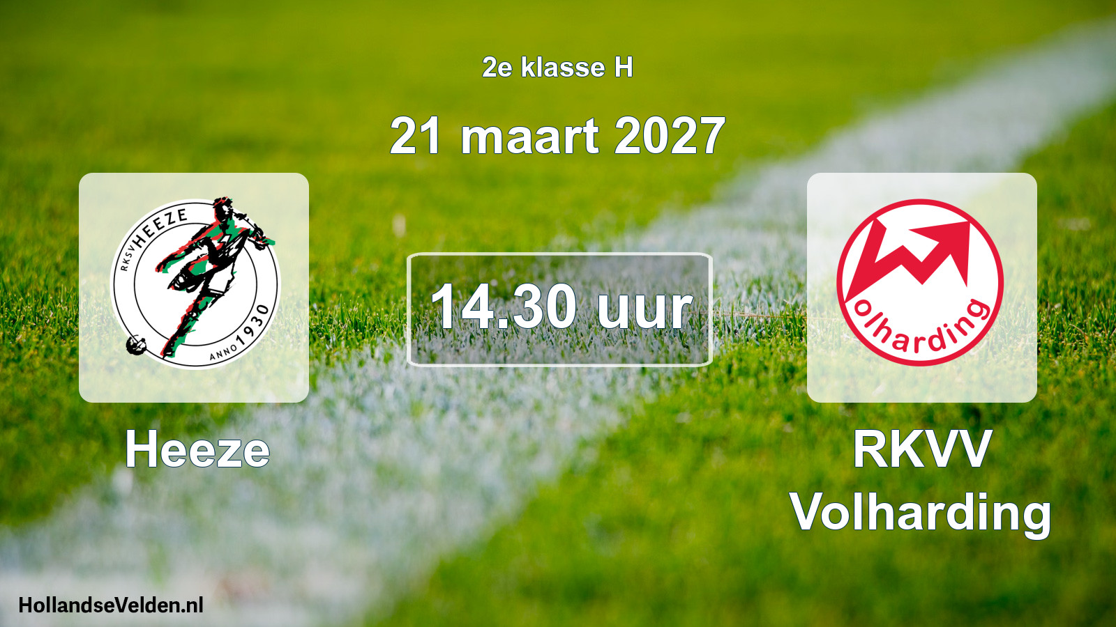Geplande wedstrijd: Heeze - RKVV Volharding (21 maart 2027)