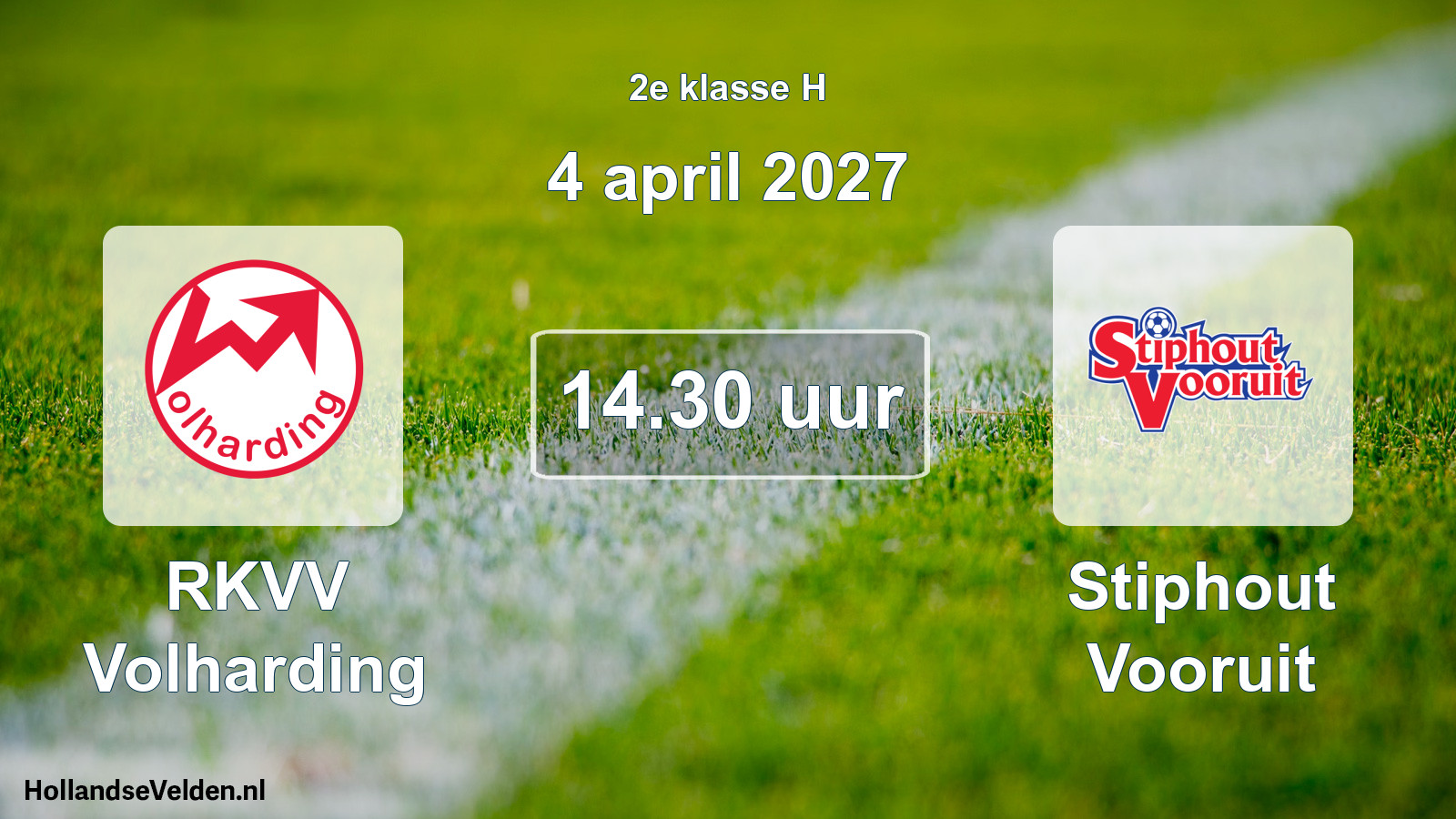 Geplande wedstrijd: RKVV Volharding - Stiphout Vooruit (4 april 2027)