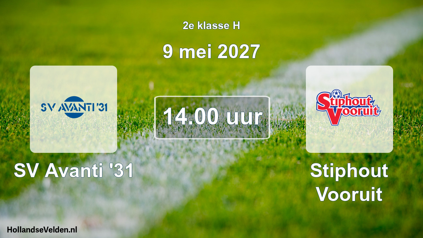 Geplande wedstrijd: SV Avanti '31 - Stiphout Vooruit (9 mei 2027)