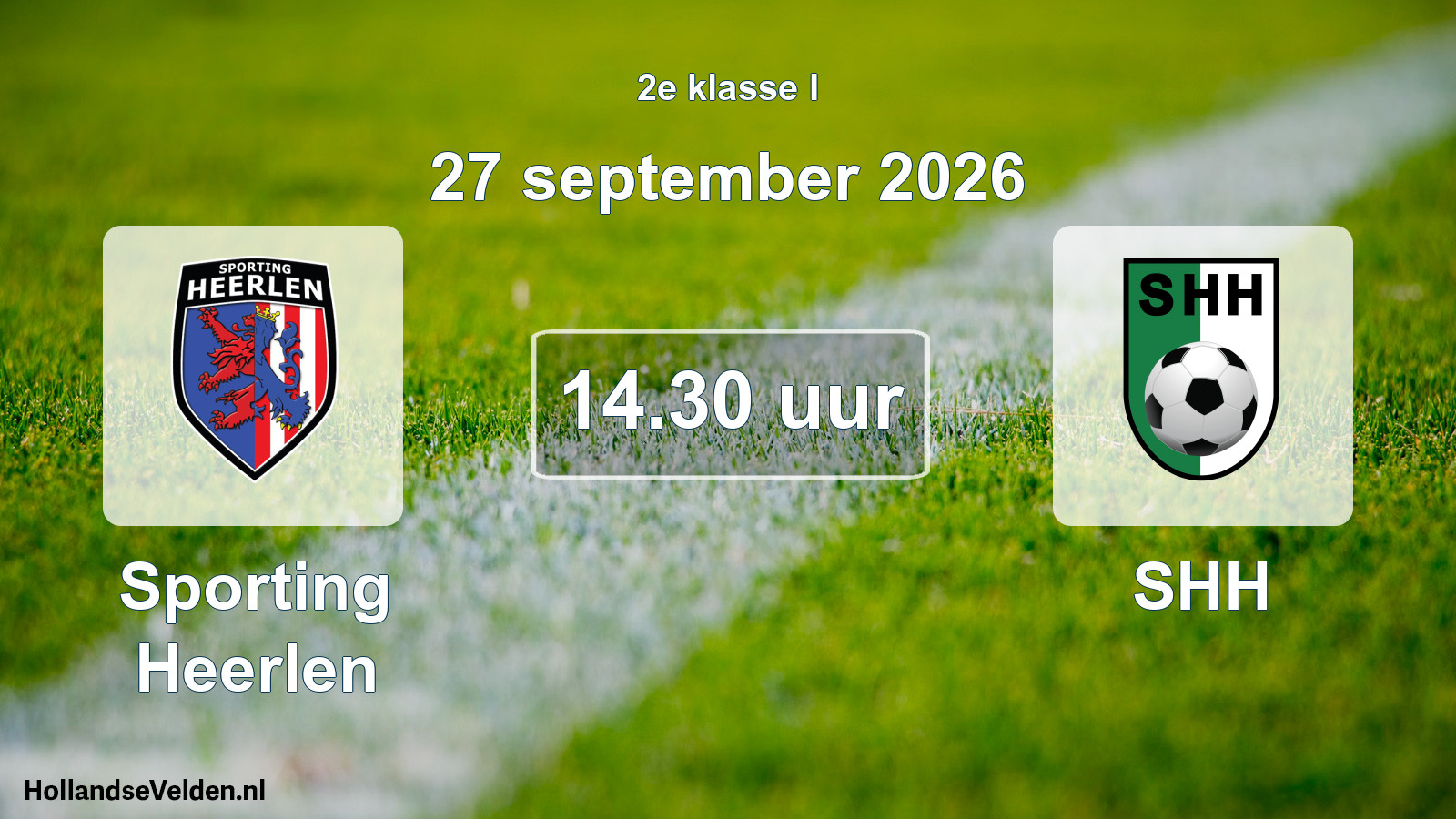 Geplande wedstrijd: Sporting Heerlen - SHH (27 september 2026)