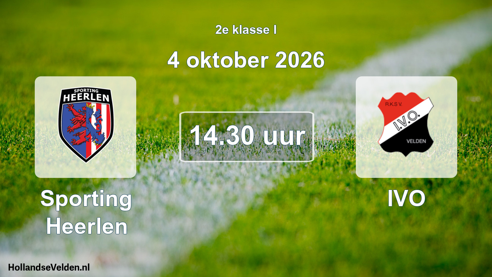 Geplande wedstrijd: Sporting Heerlen - IVO (4 oktober 2026)