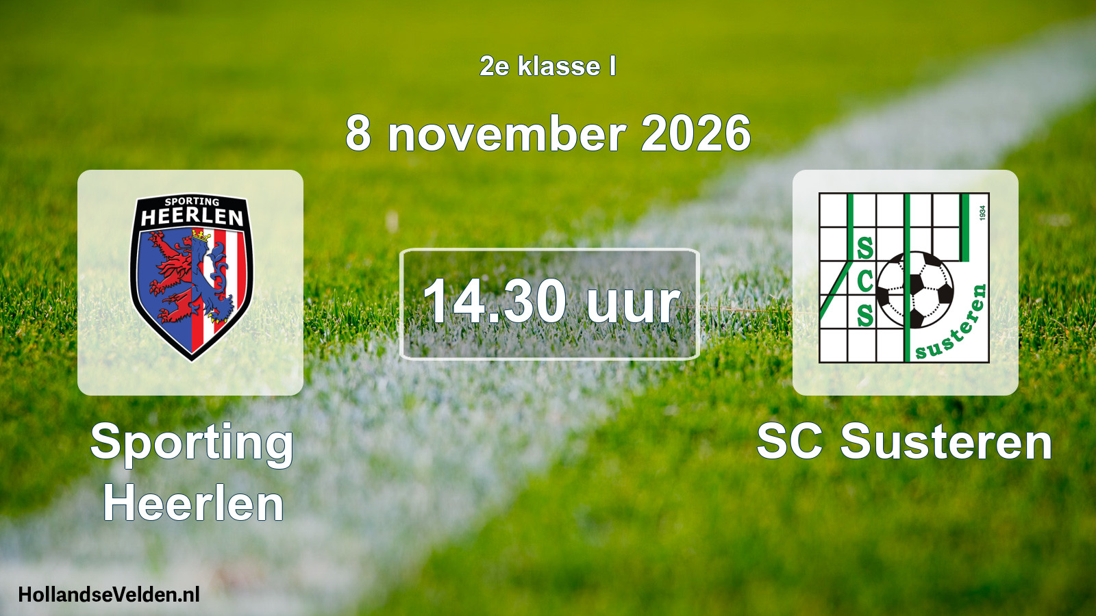 Geplande wedstrijd: Sporting Heerlen - SC Susteren (8 november 2026)