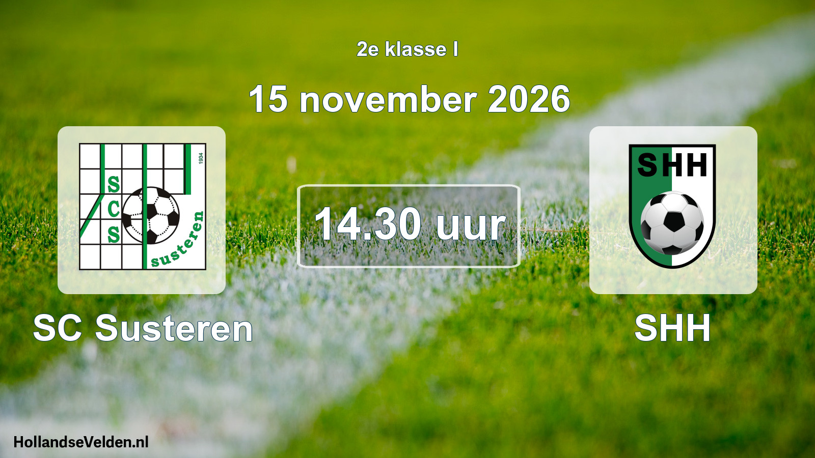 Geplande wedstrijd: SC Susteren - SHH (15 november 2026)