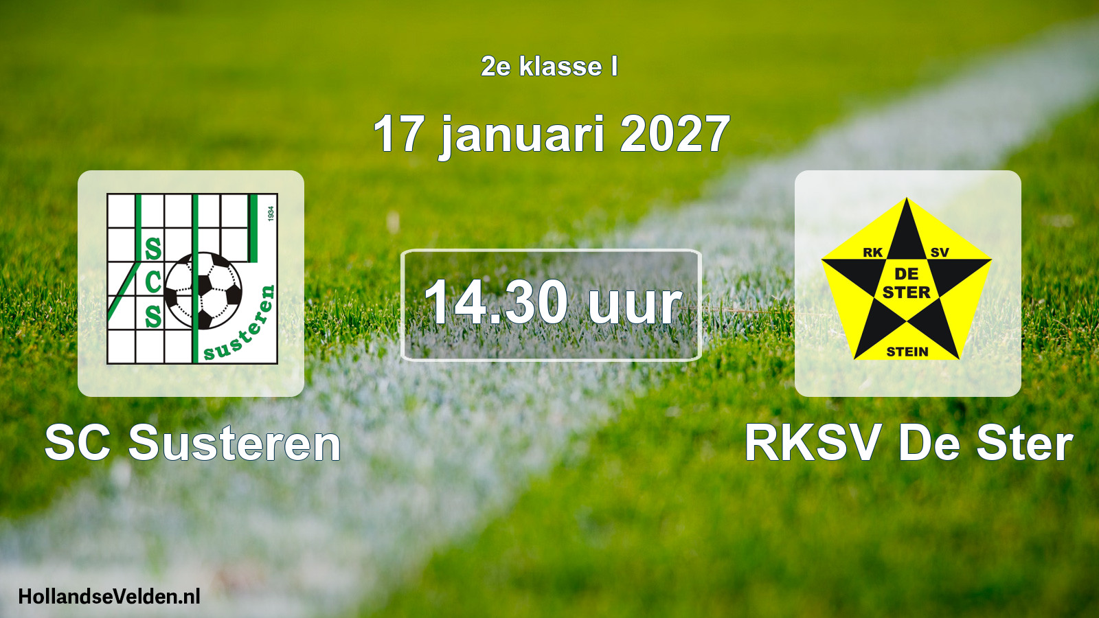 Geplande wedstrijd: SC Susteren - RKSV De Ster (17 januari 2027)