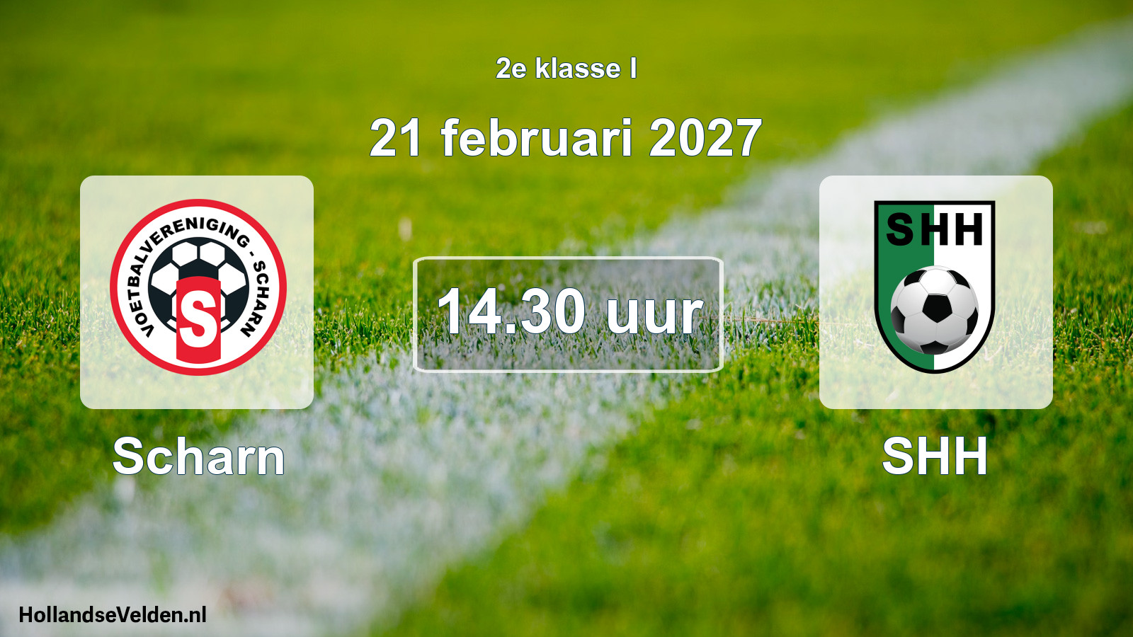 Geplande wedstrijd: Scharn - SHH (21 februari 2027)