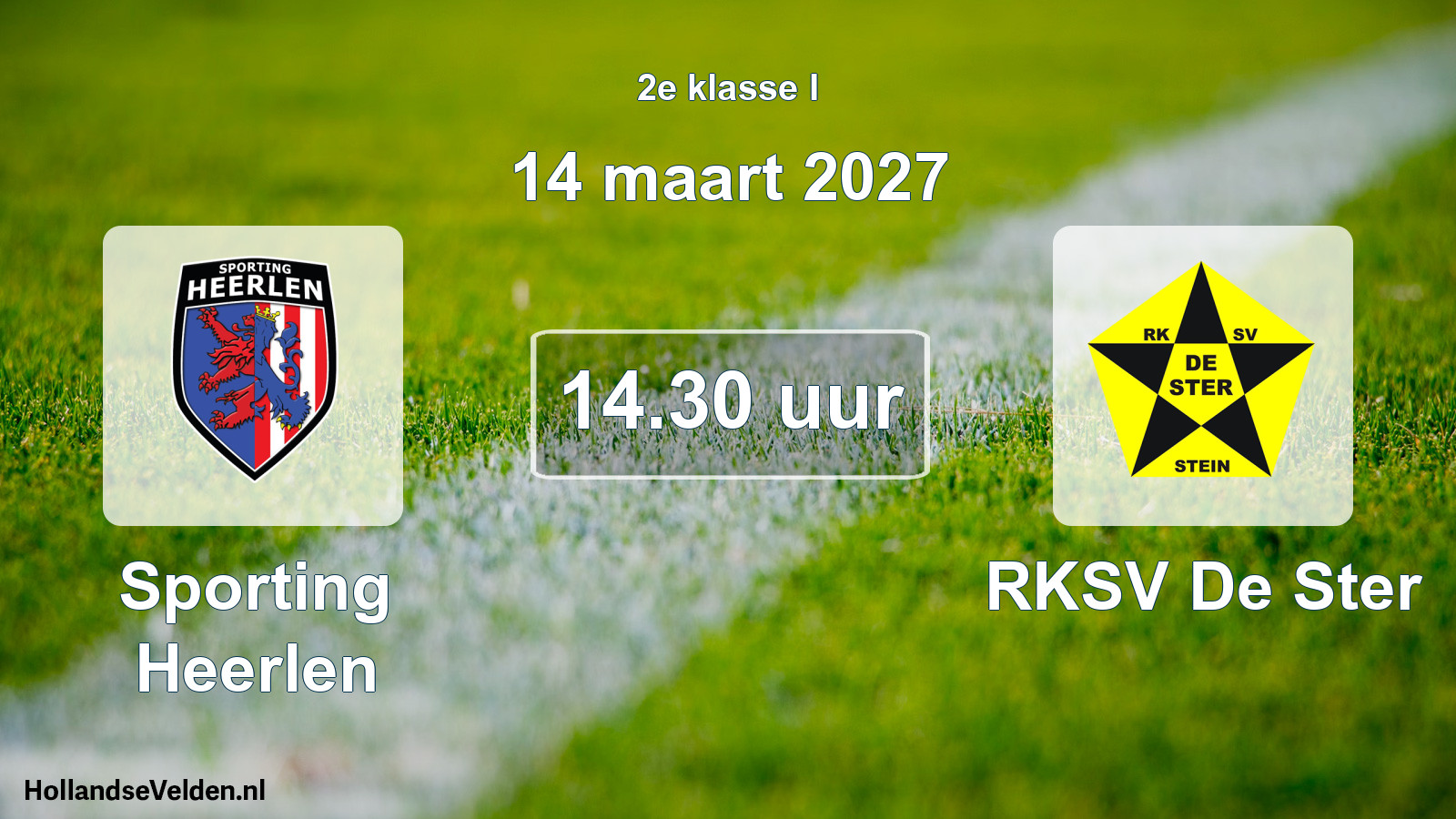 Geplande wedstrijd: Sporting Heerlen - RKSV De Ster (14 maart 2027)