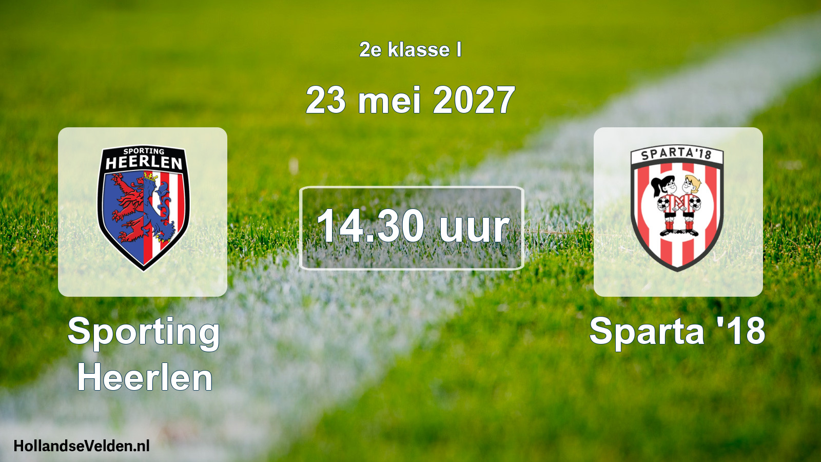 Geplande wedstrijd: Sporting Heerlen - Sparta '18 (23 mei 2027)